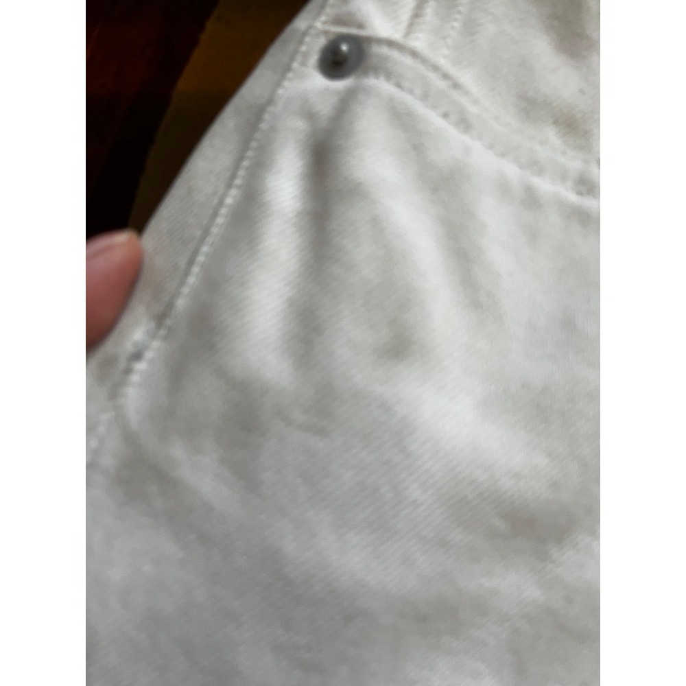 AURALEE Off White High Waist Straight Leg Denim Jeans Women Size 28.5 x 27 - Picture 11 of 13